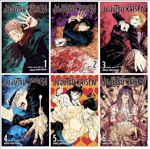 Jujutsu Kaisen Vol. 1,2,3,4,5,6 Bundle Set (6 Book Collection) - Image 1