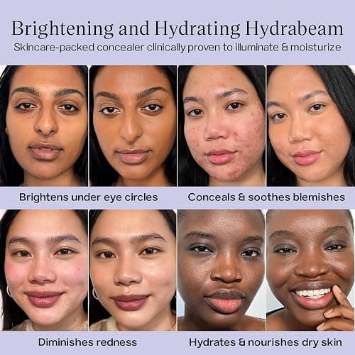 Saie Hydrabeam Under Eye Brightener - Sheer + Hydrating Eye Brightener with Cucumber Extract - Instantly Illuminates Skin for a Radiant Finish - Shade 1.5 (0.2 oz) thumbnail 8