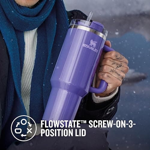 STANLEY Quencher H2.0 Flowstate Tumbler 1.2L - Cold for 11 Hours - Iced for 48 Hours - Metal Water Bottle with Straw, Handle and Lid - Dishwasher Safe - Travel Mug for Cold Drinks thumbnail 4