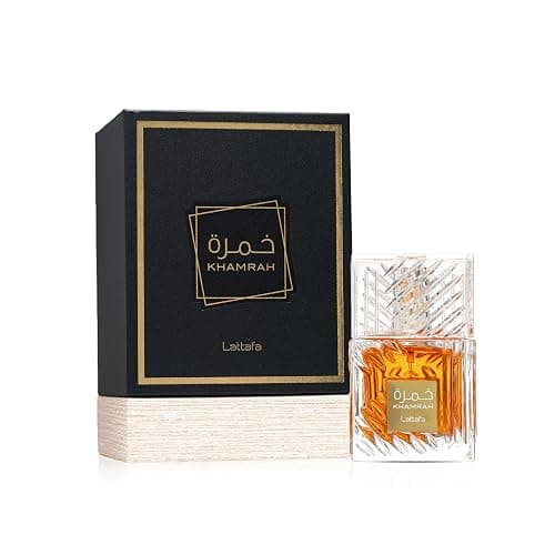 Lattafa Khamrah - Vanilla, Warm Spicy, Amber, Cinnamon - Eau de Parfum Long-Lasting Fragrance for Unisex, 3.40 Ounce / 100 ml thumbnail 2