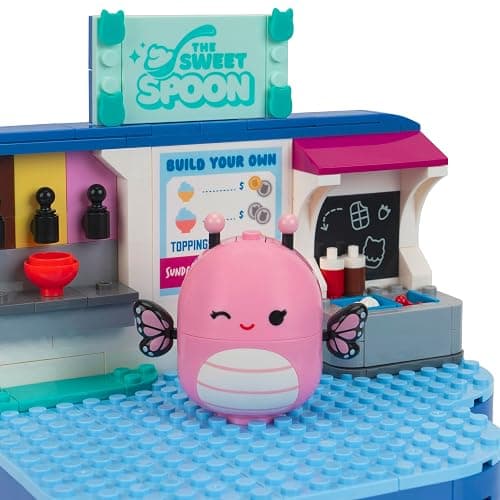 BLDR Squishmallows Frozen Yogurt Fun Building Set - Andreina The Butterfly + Mipsy The Axolotl Buildable Figures - Squishmallows Fans 8+, 0096 thumbnail 4