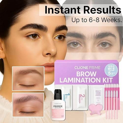 At Home Brow Lamination Kit - DIY Eyebrow Lamination Kit Professional Eye Brow Perm Kit Instant DIY Eyebrow Lift Kit for Fuller Thicker Brows Lasts For Upto 8 Weeks thumbnail 3