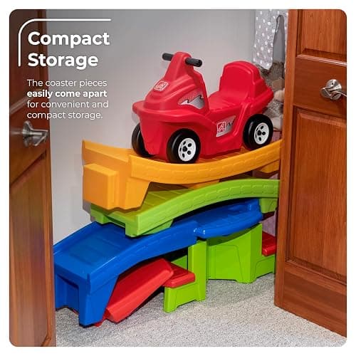 Step2 Up & Down Roller Coaster Kids Ride On Toy, Push Car, Indoor/Outdoor Playset, Made of Durable Plastic, Max Weight 50 lbs., For Toddlers 2-5 Years Old, Multicolor thumbnail 5