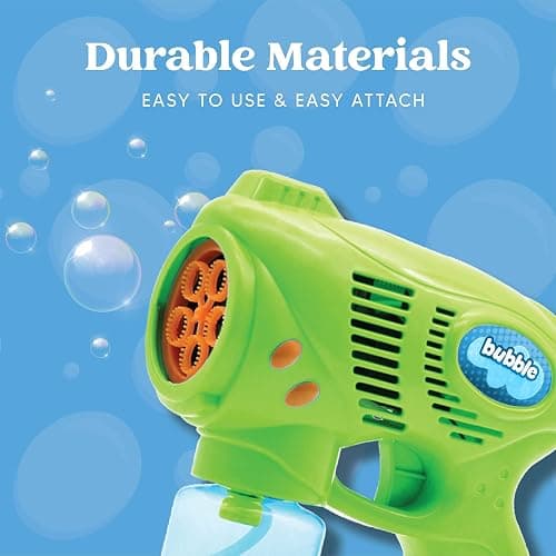 JOYIN 2 Kids Bubble Gun with 2 Bottles Refill Solution, Bubble Machine Gun for Toddlers Kids 4-8, Party Favors, Summer Toy, Outdoors, Easter, Birthday Gift thumbnail 5