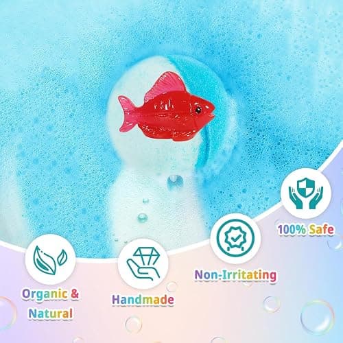 Bath Bombs for Kids with Surprise Inside, 24 Pack Kids Bath Bombs with Toys Inside Gift Set, Kid Bubble Bath Fizzy for Girls Boys with Bath Toys thumbnail 4