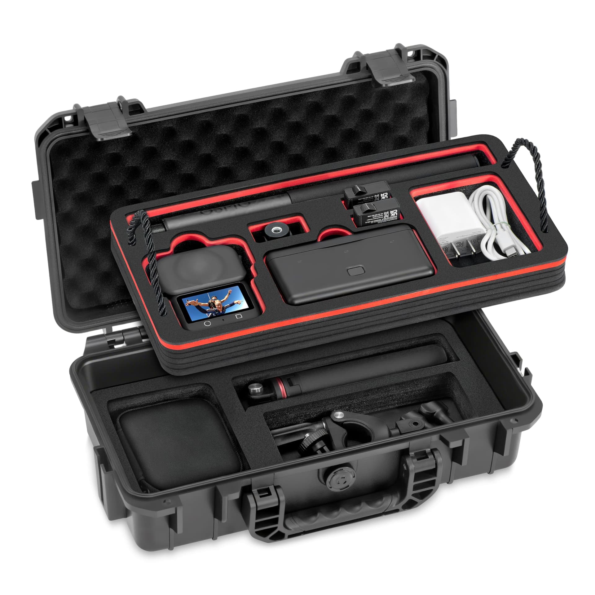 STARTRC PHOTO Osmo 360 - Funda rígida de doble capa impermeable para accesorios DJI Osmo 360, funda portátil de viaje para DJI Osmo 360 Adventure Combo - Image 1