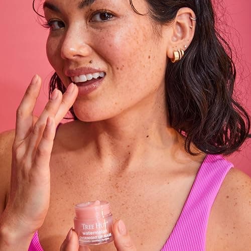 Tree Hut Watermelon Overnight Lip Mask, Hydrating Lip Treatment, Leave On Overnight for Soft, Smooth Lips, Holiday Gift & Stocking Stuffer, 0.6 oz thumbnail 4