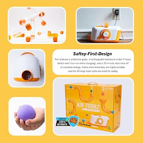 Fat Brain Toys The Original Air Toobz, Air-Powered STEM Building Toys for Kids & Teens, Kids Building Toys, STEM Toys for 3+ Year Old thumbnail 7