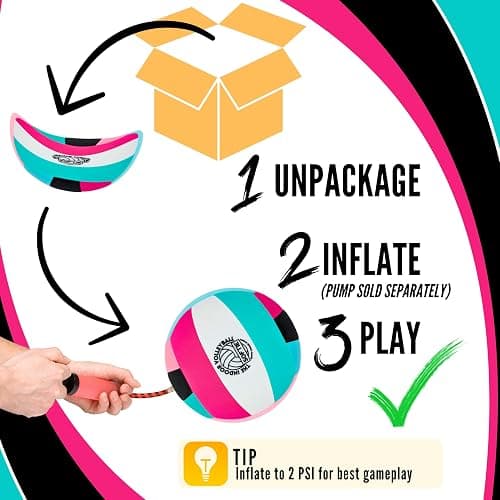 Revive Wonder The Indoor Volleyball – Kids Volleyball Practice Ball | Soft, Silent Indoor Volleyball Gear & Equipment for Safe Foam Touch Play & Training Sports thumbnail 6