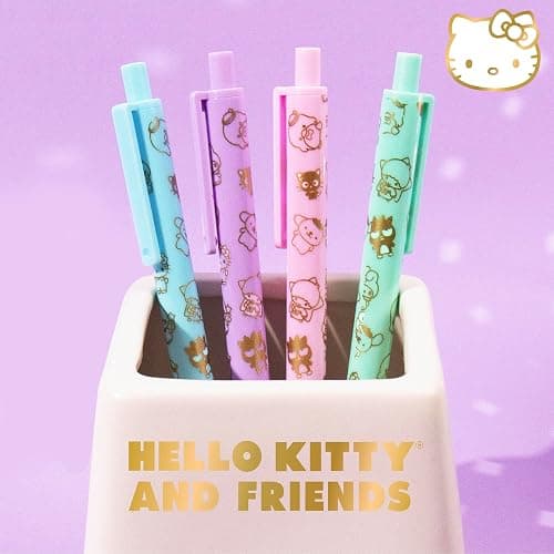 Horizon Group USA Hello Kitty & Friends 4-Piece Pen Set, My Melody, Kuromi, School and Office Supplies, Stationery thumbnail 5