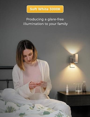 L LOHAS LED Night Light Plug in, Night Lights Plug into Wall, Light Sensor, 0-100LM, Soft White 3000K, Dimmable Night Light, Modern Nightlight for Hallway Bedroom Stairway, 2 Pack thumbnail 6