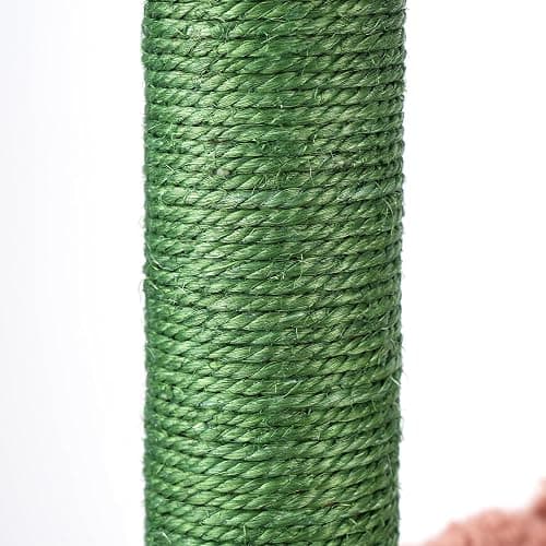 AIWIKIDE 37.4" Cactus Cat Tree Tower with Twin Cat Condos for Indoor Cats, All-in-One Activity Center with Cat Scratching Post Cozy Sleeping Perch Hammock and Toy Balls,Green … thumbnail 4