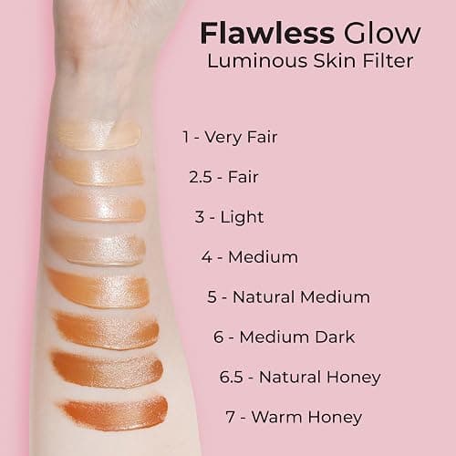 MCoBeauty - Flawless Glow Luminous Skin Filter - 4.5 Medium Shade - 4-in-1 Multi-Use Formula that Contains Squalane - Includes Doe Foot Applicator - Liquid Illuminator thumbnail 5