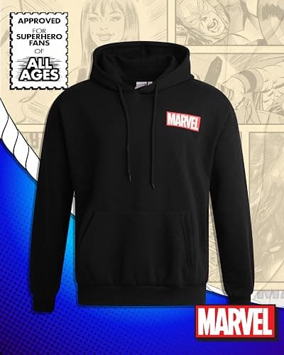Marvel Spider-Man Mens Graphic Hoodies - Breathable Soft Fleece Cotton-Blend Pullover Sweatshirt Hoodies for Men thumbnail 2