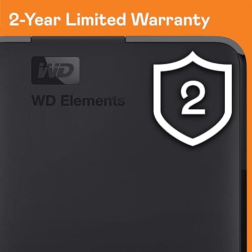 WD 2TB Elements Portable External Hard Drive for Windows, USB 3.2 Gen 1/USB 3.0 for PC & Mac, Plug and Play Ready - WDBU6Y0020BBK-WESN thumbnail 2