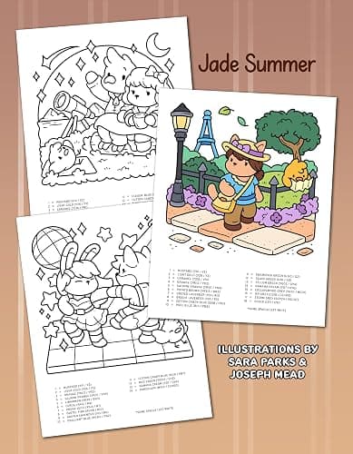 Cute & Cozy Color by Number: Coloring Book for Adults and Teens with Fun, Easy, and Relaxing Scenes to Complete Step by Step (Cozy Coloring Books) thumbnail 2