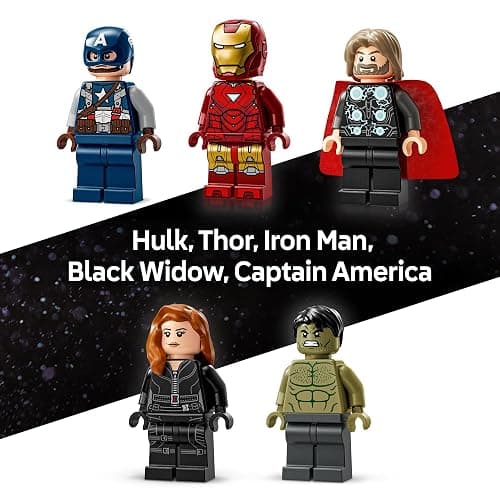 LEGO Marvel: Marvel Logo & Minifigures Building Toy - Marvel Collectible Set for Kids, Boys and Girls, Ages 12+ - Model Kit with 5 Minifigures - Gift Idea for Birthday - 76313 thumbnail 4