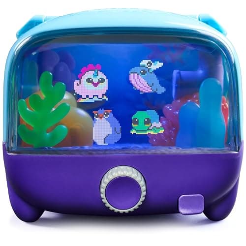 BITZEE Aquarium Interactive Fish Tank Toy & Digital Pet, Ages 5+ | Nurture 30 Virtual Fish, Reacts to Touch, Customize with LED Lights, Screen-Free Responsive Play, Birthday Gift for Kids thumbnail 9