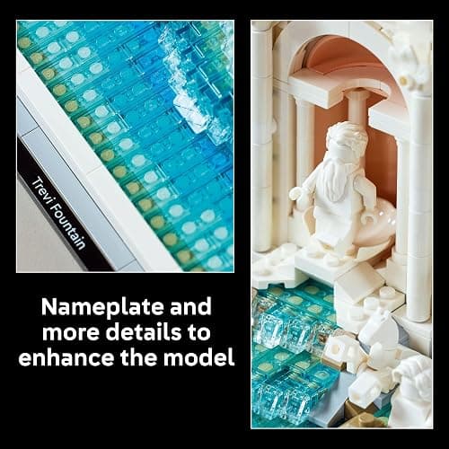 LEGO Architecture Trevi Fountain Building Set - Collectible Model of Italian Landmark for Display for Adults, 18+ - Gift for Women & Men - 21062 thumbnail 6