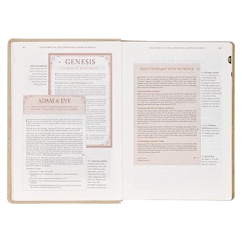 The Spiritual Growth Bible, Study Bible, NLT - New Living Translation Holy Bible, Faux Leather, Pearlescent Taupe (NLT Spiritual Growth Editions) thumbnail 9