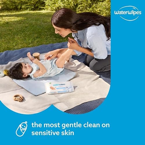 WaterWipes Sensitive+ Newborn & Baby Wipes, 1080 Count (18 Packs), 3-In-1 Cleans, Cares, Protects, 99.9% Water, Unscented thumbnail 5