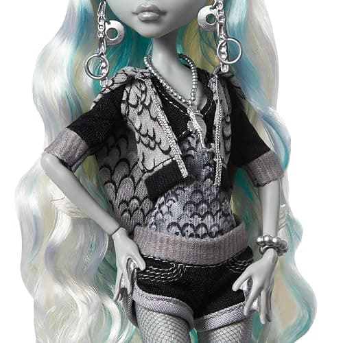 Monster High Reel Drama Doll, Lagoona Blue in Black and White, Collectible Reproduction with Doll-Size and Life-Size Posters, Horror Flick Theme thumbnail 3