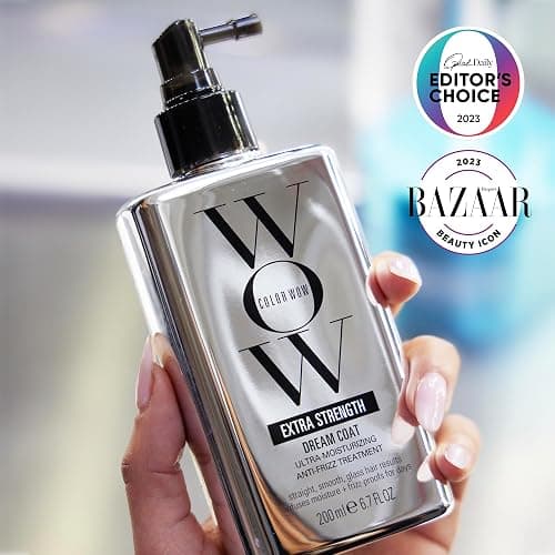 COLOR WOW Extra Strength Dream Coat – Powerful ultra moisturizing, anti humidity treatment for extremely frizz prone hair| glassy smooth, straight + resistant styles up to 3-4 washes thumbnail 3