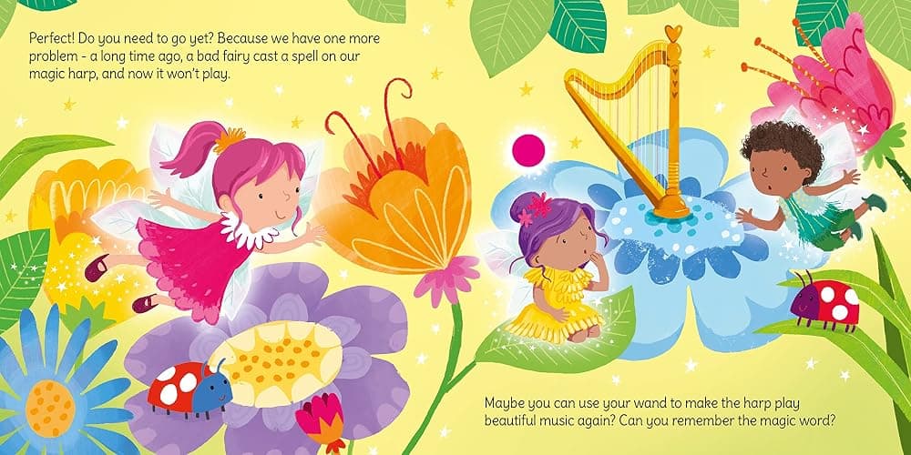 Wand Books: Fairy Magic: An Enchanting Interactive Board Book with a Magical Wand, Bringing Fairyland to Life with Glittering Sounds and Beautiful Artwork thumbnail 4