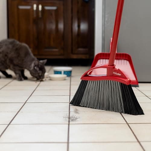 O-Cedar Pet Pro Broom with Step-On Dustpan | Remove 99% with One Sweep | Removes 3 Times More Pet Hair | Quiet Cleaning Tool for Cat and Dog Owners thumbnail 15