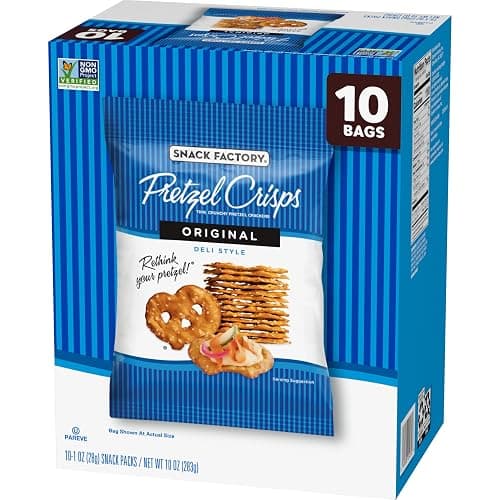 Snack Factory Pretzel Crisps, Original | 1 Oz Bags | 10 Count | Pack of 2 thumbnail 7