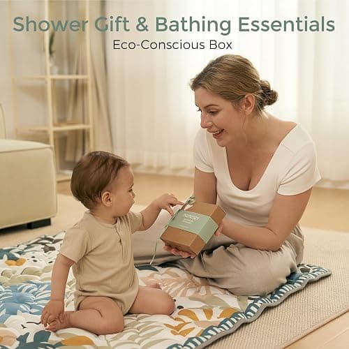 Momcozy Baby Washcloths - 4 Layer Design| Medium Thickness| Soft & Absorbent| Premium Cotton for Newborns'Skin-Great for Bathing, Wiping & on-The-go Use, Shower Gift and Essential(5 Pack, 10x10 inch) thumbnail 8