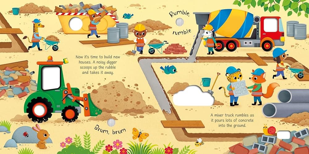 Construction Site Sounds: An Interactive Sound Book About Busy Builders and Their Vehicles thumbnail 2