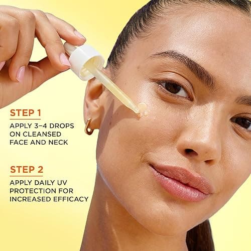 Garnier Vitamin C Serum for Face, With 4% Niacinamide, Salicylic Acid & Melasyl, Brightening, Anti-Dark Spot Serum, For All Skin Types, Even Sensitive, For Dull, Tired Skin, 30mL thumbnail 4