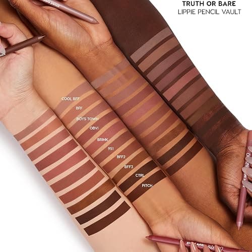 ColourPop Lippie Lip Pencil Vault - 10 High-Pigment, Long-Lasting & Sharpenable Lip Liners with High-Impact Color - Vegan, Cream Formula with Precise Application - Truth or Bare (0.04 oz) thumbnail 7