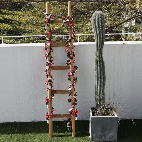 MARTINE MALL Flower Garland Rose Vines, 2 Strands 16.5Ft Flower Vines for Bedroom, Rose Floral Garland Decorations for Room Table Birthday Wedding Party Garden Wall Decor thumbnail 7