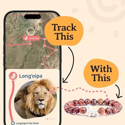 Fahlo Lion Tracking Bracelet, Elastic, supports EWASO Lions, one size fits most for Men and Women thumbnail 4