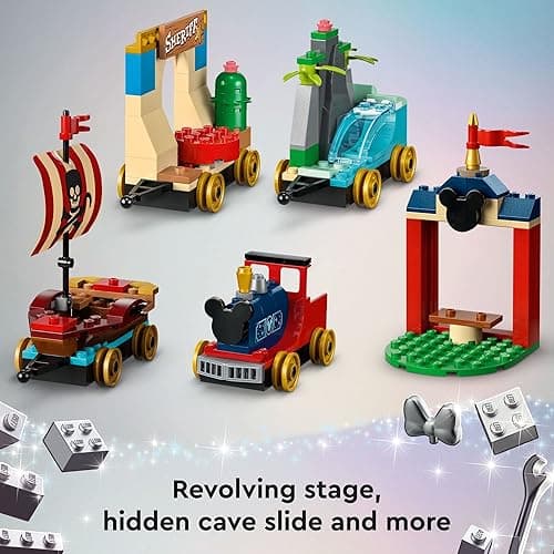 LEGO Disney 100 Celebration Train Building Toy 43212 Imaginative Play, Fun Birthday Gift for Preschool Kids Ages 4+, 6 Disney Minifigures: Moana, Woody, Peter Pan, Tinker Bell, Mickey & Minnie Mouse thumbnail 6