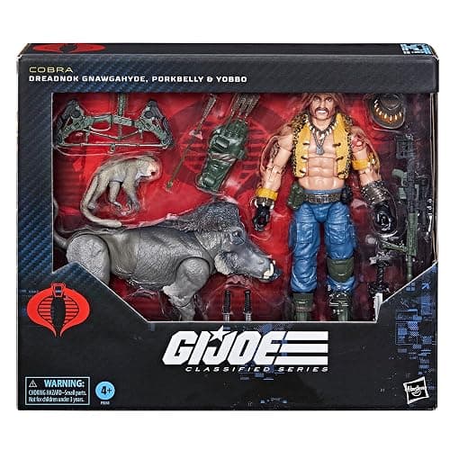 G.I. Joe Classified Series #125, Dreadnok Gnawgahyde and Pets Porkbelly & Yobbo, Collectible 6-Inch Action Figure with 16 Accessories | G.I. Joe Classified 6 Inch Action Figure Deluxe - Dreadnok Gnawgahyde with Porkbelly & Yobbo #125 thumbnail 3