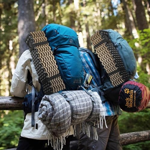 Foam Camping Pads for Hiking, Ultralight Closed Cell Mattress, Waterproof Soft Mat for Adults, Wide Picnic Yoga Mats, Folding Sleeping Pad for Outdoor Backpacking thumbnail 2