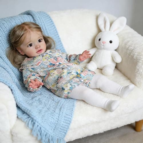 RXDOLL 26 Inch Realistic Reborn Toddler Girl Doll, Big Size Lifelike Reborn Baby Dolls that Look Real, Soft Vinyl Limbs and Cloth Body Toddler Baby Doll Toys Kids Birthday Xmas Gifts thumbnail 6