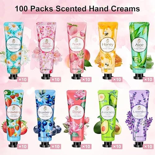 100 Pack Hand Lotion Bulk Gift - Mini Lotion Bulk Travel Size, Hand Cream Bulk Gifts for Corworkers,Teacher Appreciation Gifts, Birthday Gifts for Women, Nurses Gifts,Bridesmaid Gifts,Thank You Gifts thumbnail 2