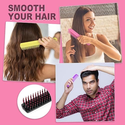 Hair Brush and Combs Bulk Individually Wrapped for Homeless,Disposable Hair Combs Bulk Hair Brushes Detangling Hairbrush for Women Shelter Nursing Hotel Church Charity Supplies100 thumbnail 5