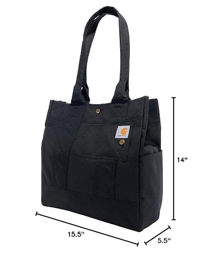 Carhartt Vertical, Durable Water Resistant Tote Bag with Snap Closure thumbnail 7