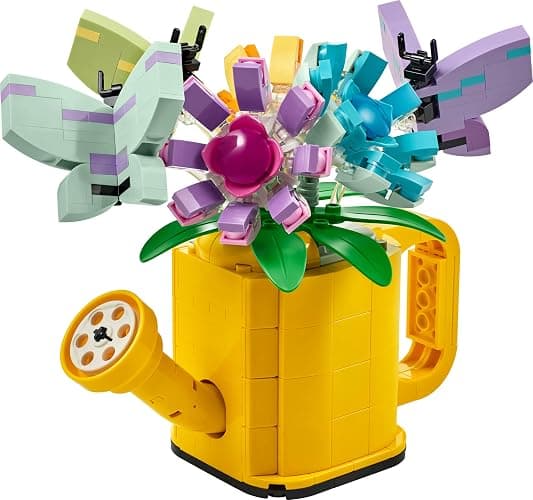 LEGO Creator 3in1 Flowers in Watering Can Toy to Welly Boot to 2 Birds on a Perch, Animals Set for Girls, Boys & Kids, with 3 Butterfly Toys, Makes a Great Desk Accessory, Nature Gift 31149 thumbnail 10