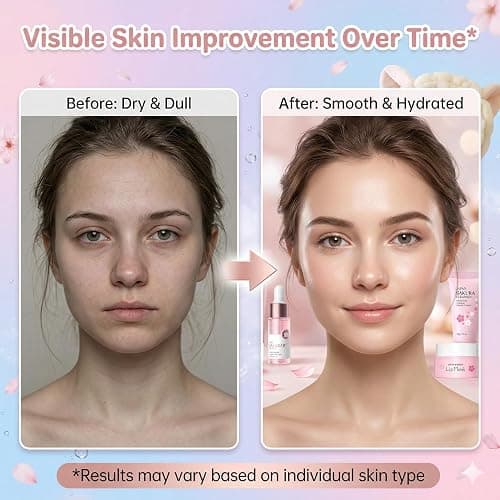 Back up if other is sold out Sakura Skin Care Set - Sakura Birthday Gifts For Teen Girls - Skin Care For Kids - 15 In 1 Skincare For Girls 10-12 Gift Set - Kids Skin Care Set For Girl Ages 8-12, All Skin Types Gua Sha thumbnail 6