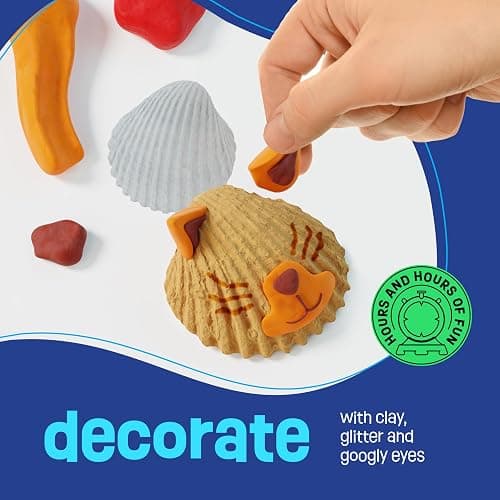 Dan&Darci Kids Sea Shell Painting Kit - Arts & Crafts Easter Gifts for Boys and Girls - Craft Activities Kits - Creative Art Activity Gift Toys for Age 6, 7, 8, 9, 10, 11 & 12 Year Old 8-12 thumbnail 6