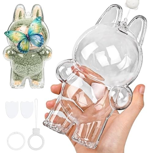 Clear Protective Cases for Monsters Exciting(V1&V3)- Includes Independent Hanging Kit & Dual Stabilization Tape, Suitable for Indoor Collection Display and Outdoor Showcase - Standing-1pack - Image 1