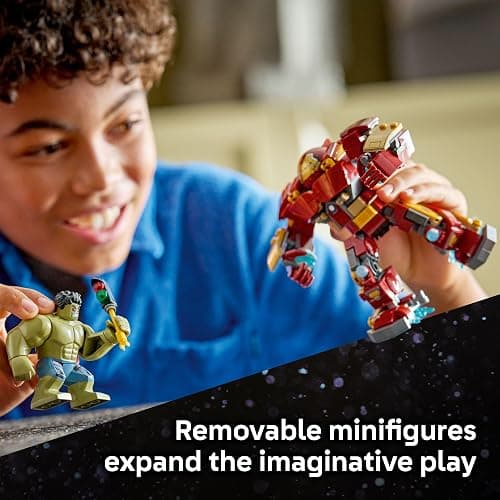 LEGO Marvel Epic Battle: Hulkbuster vs. The Hulk Building Toy for Boys & Girls - Avengers: Age of Ultron Display & Play Set W/2 Minifigures for Kids, Ages 9+ - Gift Idea for Birthdays - 76343 thumbnail 3