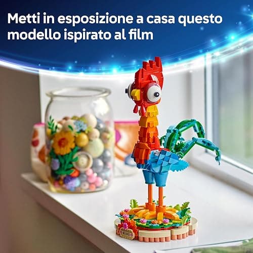 LEGO ǀ Disney Oceania 2 Heihei Giocattolo da Costruire - Gioco con Animale da Esposizione con Supporto, Testa Girevole, Ali, Piume e Coda Mobili - Regalo di Compleanno per Bambine da 9 Anni - 43272 thumbnail 9