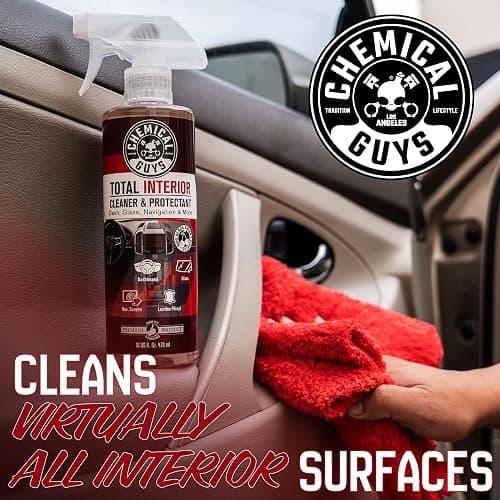 Chemical Guys, Total Interior Cleaner Variety Kit, New Car & Black Cherry | Sample two aromas in one box, a one-step spray for dashes, seats, door panels and screens, boxed ready to gift thumbnail 7